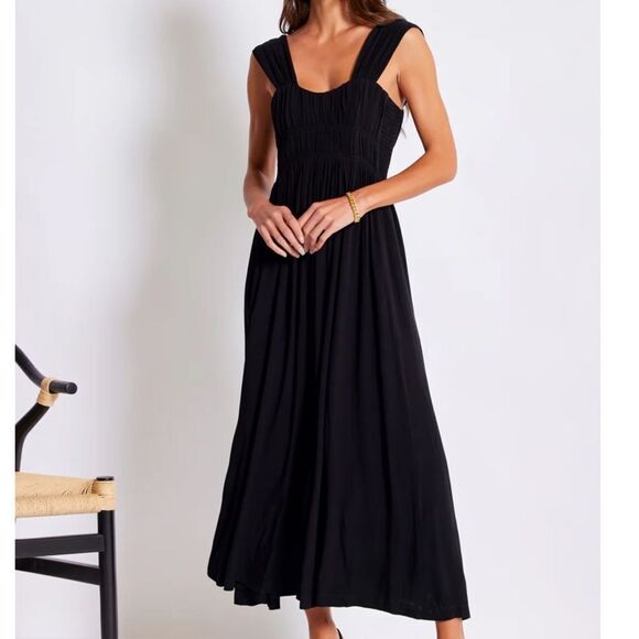 long black church dress Lily and Taylor 902-BLK Black / L (14-16) main image 1